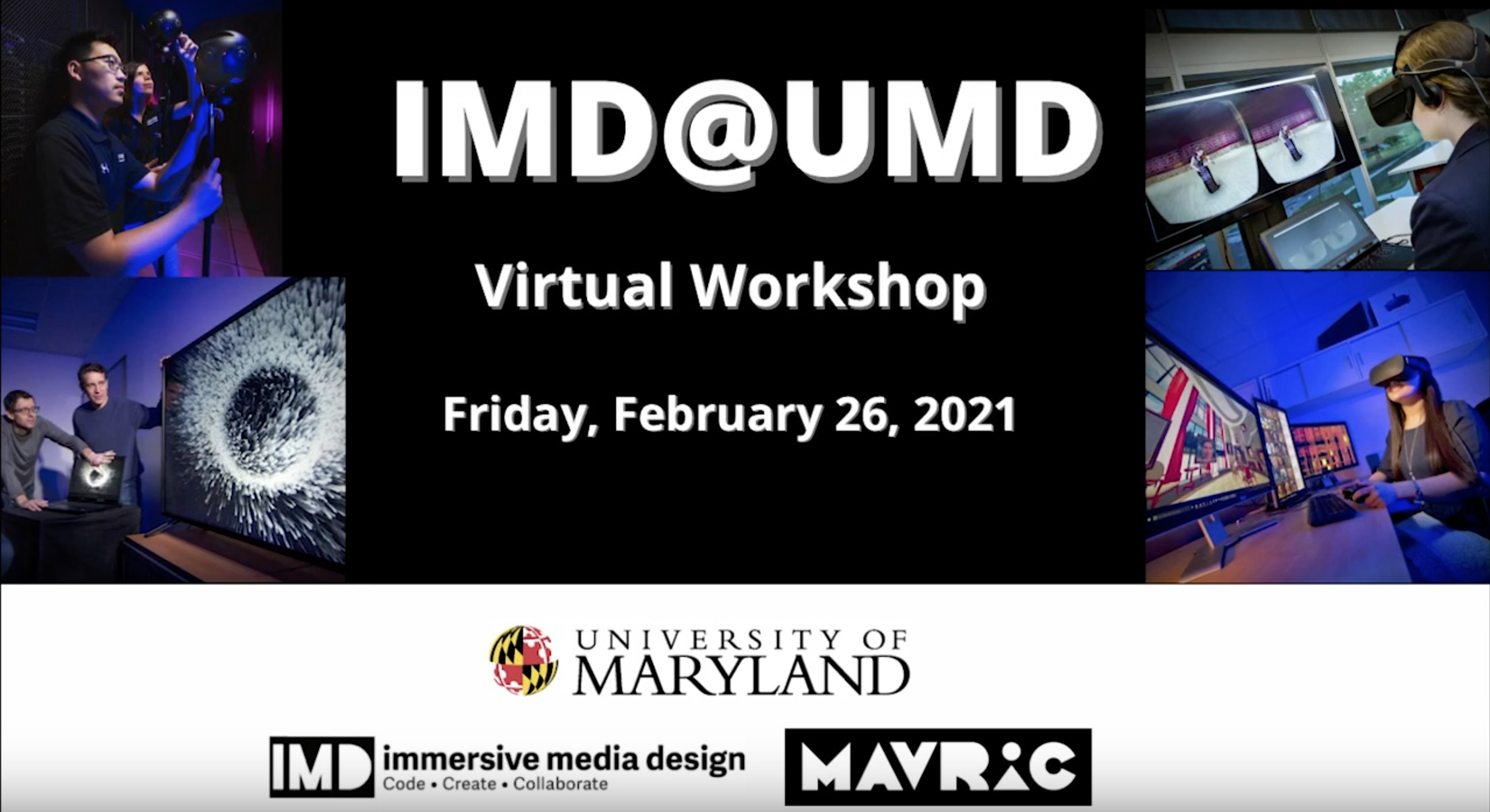 IMD@UMD Workshop
