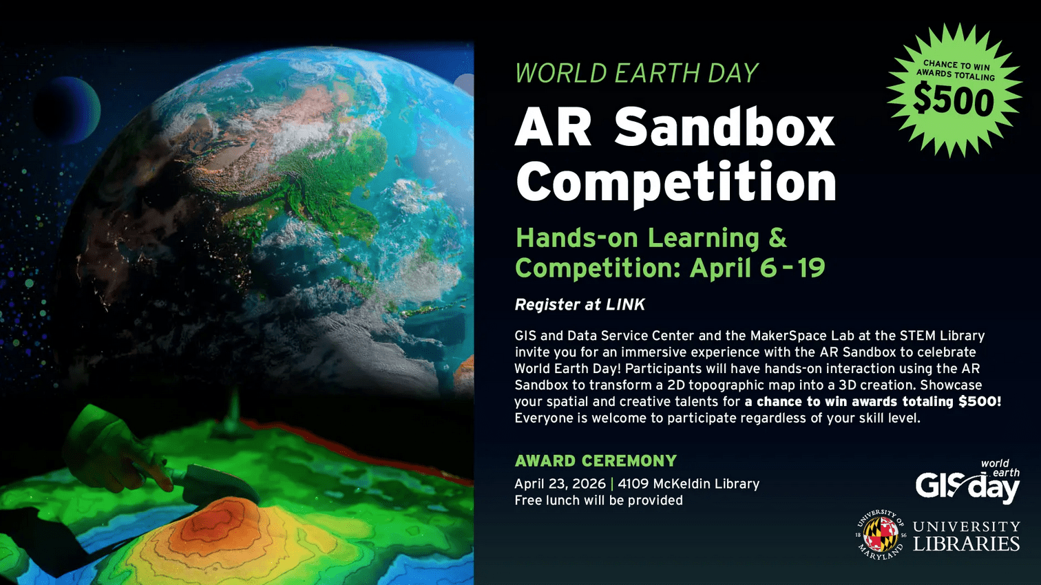 AR Sandbox Competition, April 6-19th